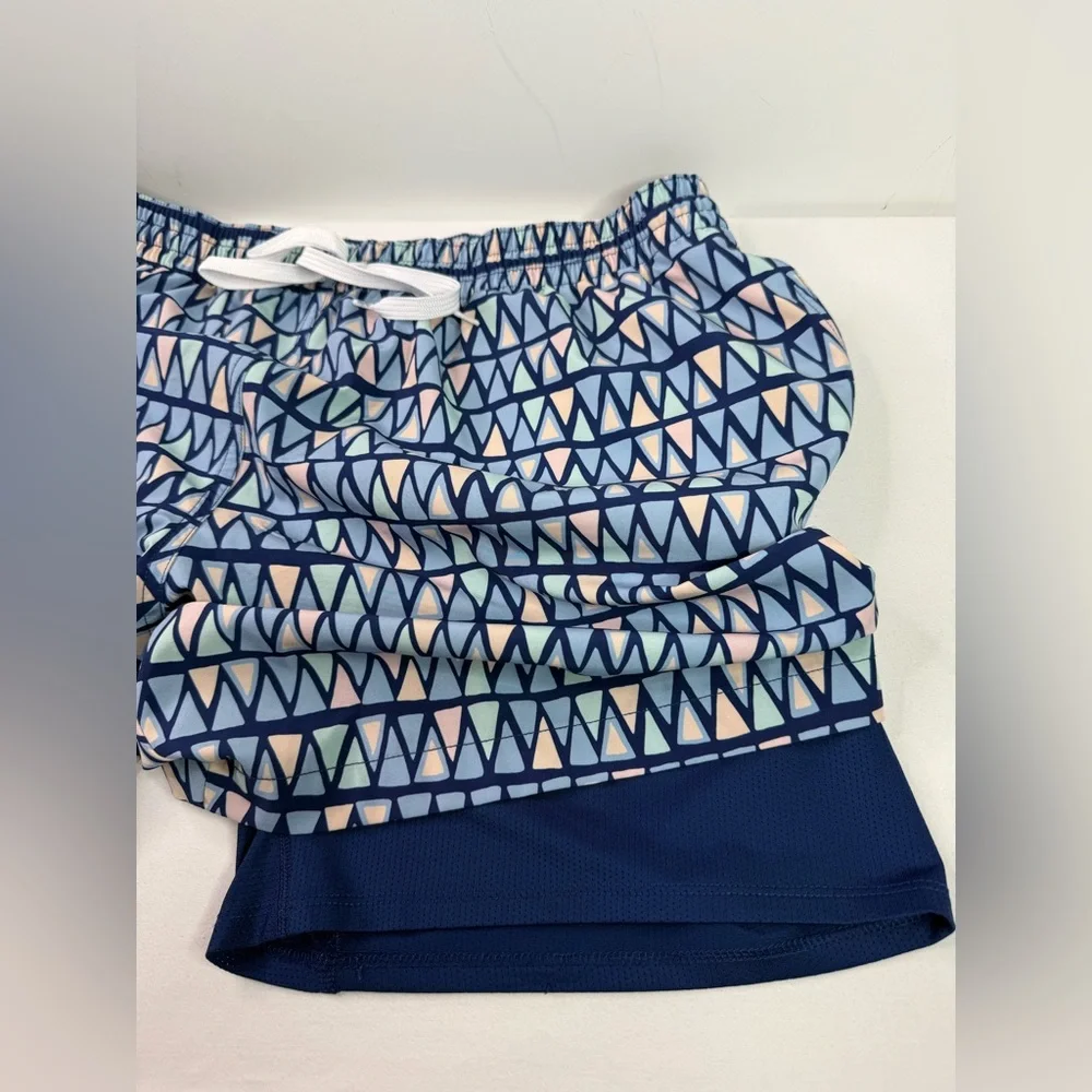 chubbies Men's Blue Geometric Swim Trunks